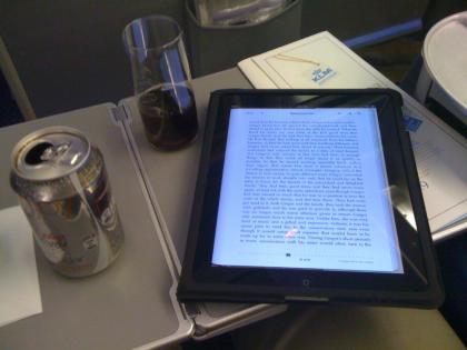 iPad no avião